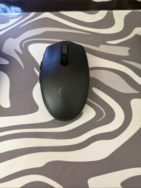 Logitech Matte Black Wireless Mouse with Side Buttons